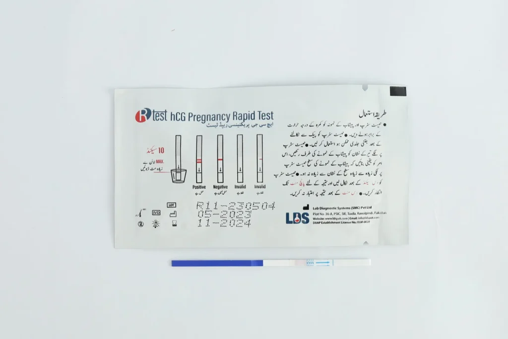 pregnancy test strips
